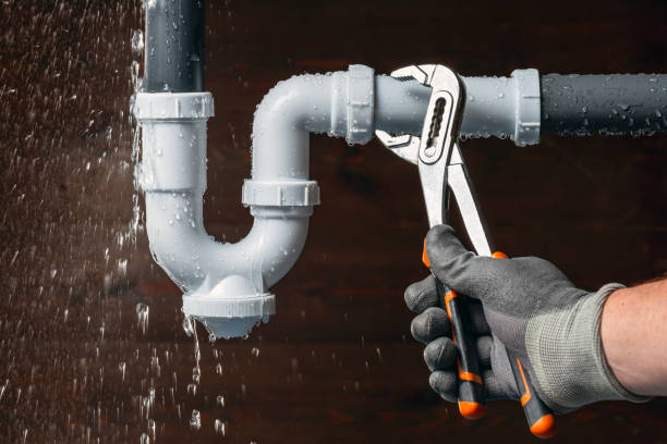 Professional Emergency Plumber technician working in New Munster, WI
